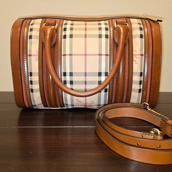 Burberry - Alchester Haymarket Check Bowling Bag - Picture 2 of 7